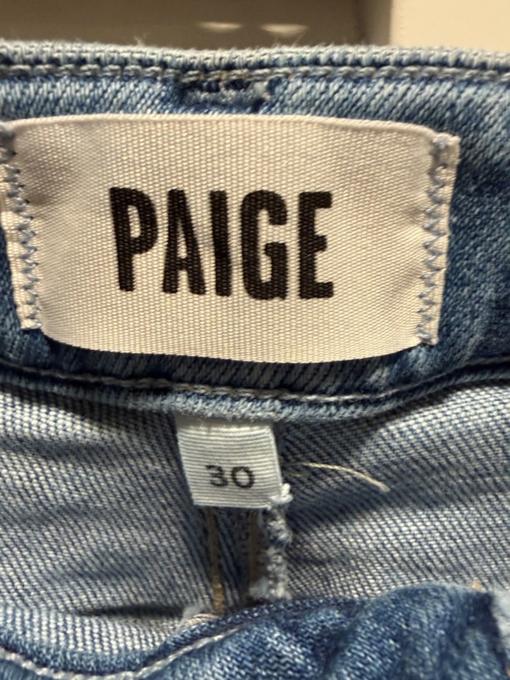 Paige Size 30 Petite Wide Leg Leenah Jeans